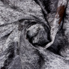Grey And White Cowhide Rug NOV26-206 (240cm x 220cm)