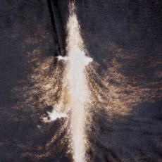 Burnt Brown And White Cowhide Rug NOV26-231 (220cm x 190cm)