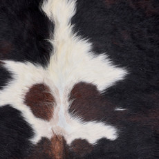 Deep Brown And White Cowhide Rug NOV26-232 (220cm x 190cm)