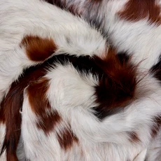 Dappled Brown And White Cowhide Rug NOV26-239 (180cm x 180cm)