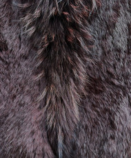 Short Chocolate Brown Rabbit and Fox Fur Gilet FF46A-04