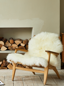 White/Ivory Single Sheepskin Rug - SS2