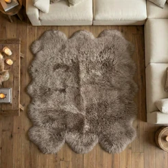 Taupe Sexto Sheepskin Rug - STAUPE