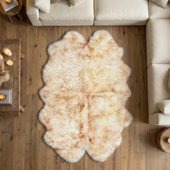 Cappuccino Quad Sheepskin Rug (195 x 115 cm) - QCAPP