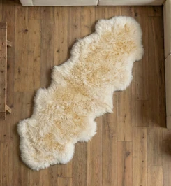 Champagne Double Sheepskin Rug - SDCHAMP