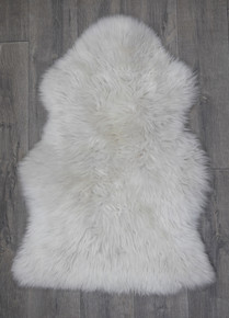 Ice Grey Single Sheepskin Rug