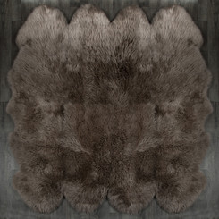 Taupe Octo Sheepskin Rug