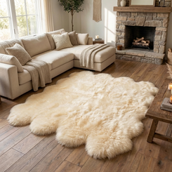 Champagne Octo Sheepskin Rug - OCTOCHAMP