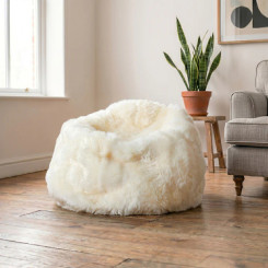 Sheepskin Beanbag - White
