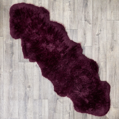 Plum Double Sheepskin Rug - SDPLUM