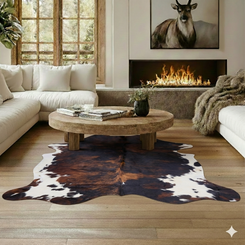 Cowhide Rug DEC25-047 (200cm x 190cm)
