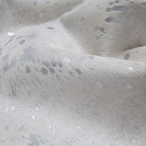 Silver Metallic Cowhide Rug