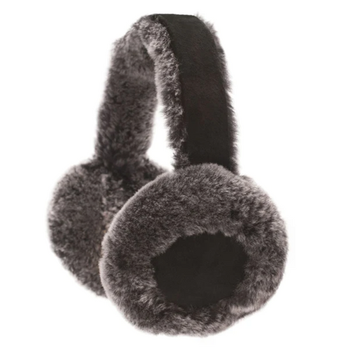 Sheepskin Earmuffs in Black