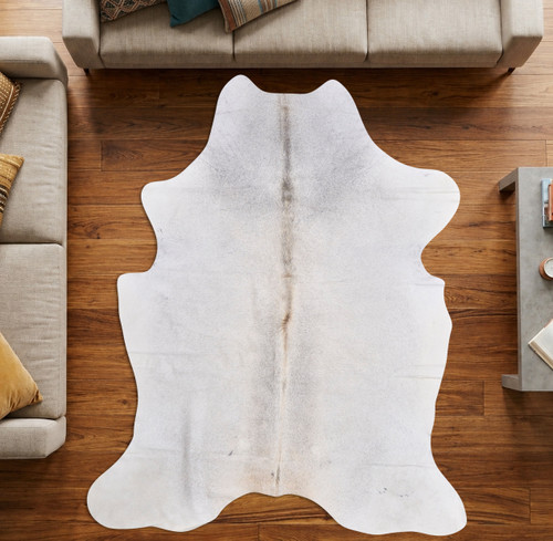 French Grey Cowhide Rug NOV26-056 (200cm x 170cm)