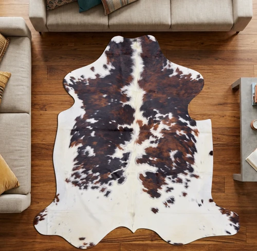 Black, Brown And White Cowhide Rug NOV26-172 (200cm x 200cm)