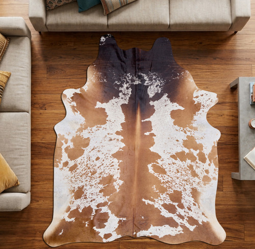 Spotted Fawn And White Cowhide Rug NOV26-177 (230cm x 200cm)