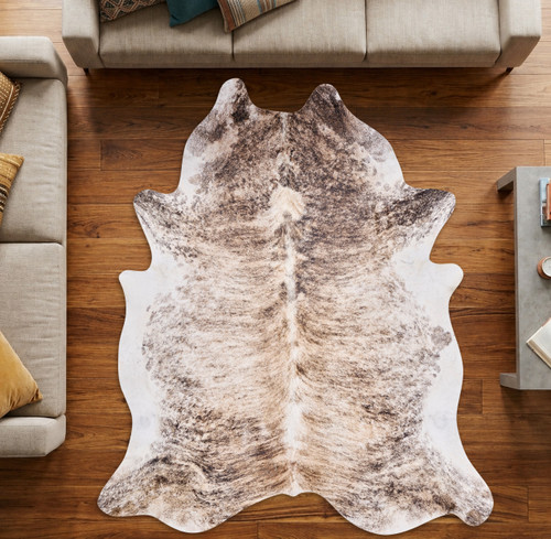 Fawn, Grey And White Cowhide Rug NOV26-201 (250cm x 210cm)