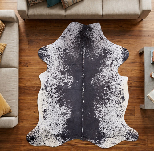 Black And White Cowhide Rug NOV26-240 (200cm x 180cm)
