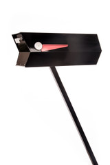 This mid-century modern mailbox design was inspired by those produced in the 1950s and 1960s.  Colors are original Eichler Exterior Accent Colors. Now you can have a mailbox that looks great with your mid-century, modern, and/or contemporary home.  The perfect blast from the past for your Atomic Ranch!  Crafted in America, the way it used to be.

Material: 20 gauge galvannealed steel, same as the 50s-70s [75%+ thicker than most mailboxes made today]
Paint: powder coated inside and out, baked at 400 degrees [environmentally friendly]
Anodized aluminum flag cap and door pull
Size: 7” wide x 7.75” high x 21.25” long