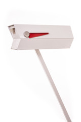 This mid-century modern mailbox design was inspired by those produced in the 1950s and 1960s. Colors are original Eichler Exterior Accent Colors. Now you can have a mailbox that looks great with your mid-century, modern, and/or contemporary home.  The perfect blast from the past for your Atomic Ranch!  Crafted in America, the way it used to be.