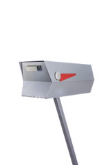 This mid-century modern mailbox design was inspired by those produced in the 1950s and 1960s. Colors are original Eichler Exterior Accent Colors. Now you can have a mailbox that looks great with your mid-century, modern, and/or contemporary home.  The perfect blast from the past for your Atomic Ranch!  Crafted in America, the way it used to be.

Material: 20 gauge galvannealed steel, same as the 50s-70s [75%+ thicker than most mailboxes made today]
Paint: powder coated inside and out, baked at 400 degrees [environmentally friendly]
Anodized aluminum flag cap and door pull
Size: 7” wide x 7.75” high x 21.25” long
