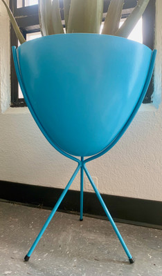 Limited Edition Bright Blue Plant Stand w/ Bowl by Hip Haven®