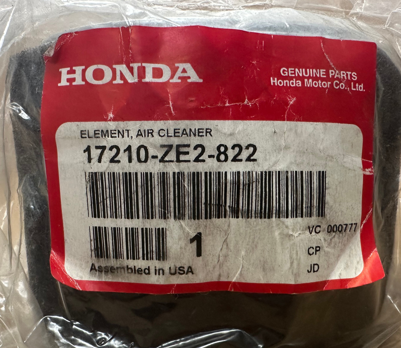 Honda Air Filter 17210-ZE2-822 (GX240 GX270) - thePumpOutlet.com