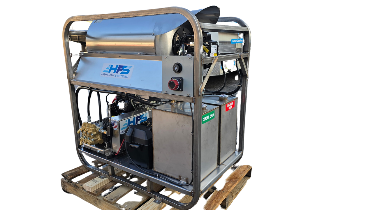 HFS True 100 GX690 8 GPM Stainless Hot Water Pressure Washer