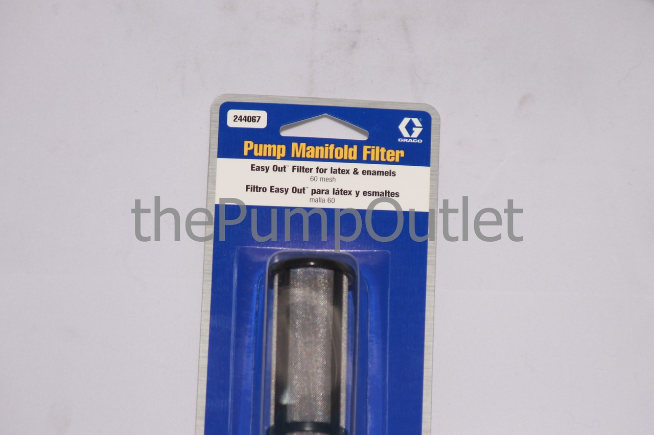 GRACO 244067 244-067 Easy Out Manifold Filter for Latex