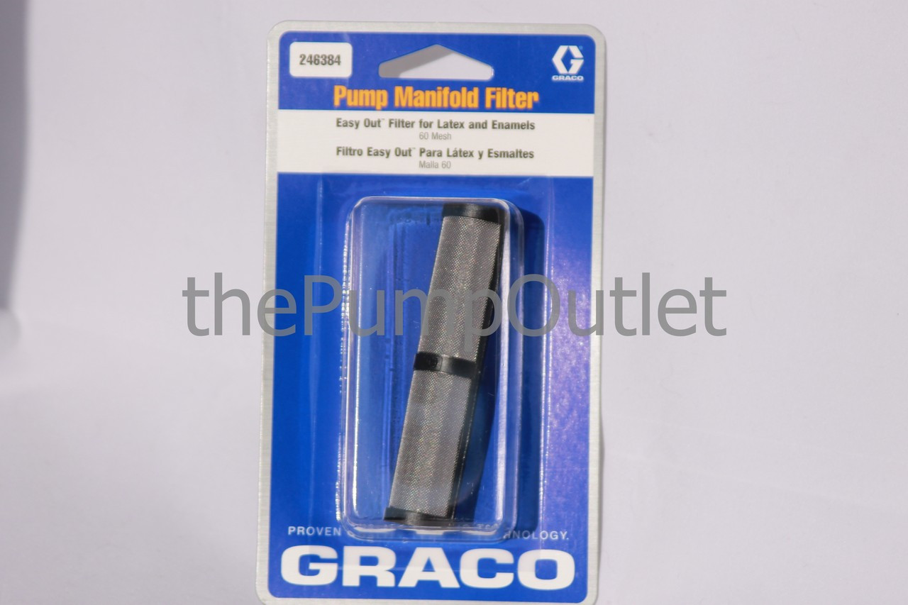 GRACO 246384 Easy Out Pump Manifold Filter 60 Mesh for Latex & Enamels