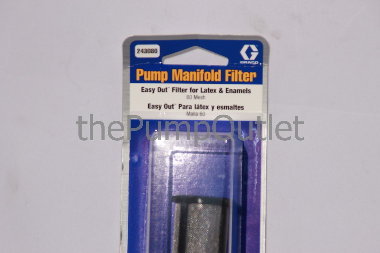 GRACO 243080 243-080 Manifold Filter 60 Mesh - thePumpOutlet.com