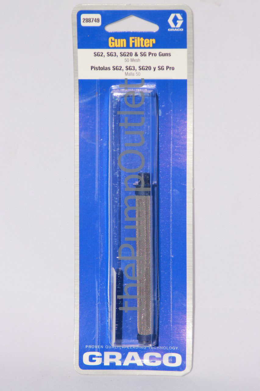 Graco 288749 Gun Filter 50 Mesh SG2 SG3 SGG20 & SG PRO