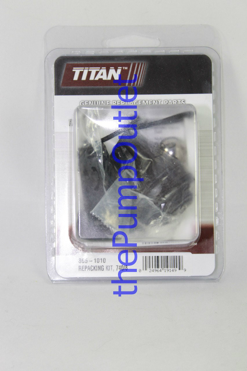 Titan Impact Sprayer 740 840 Packing Kit 805-1010 Pump Repair Kit