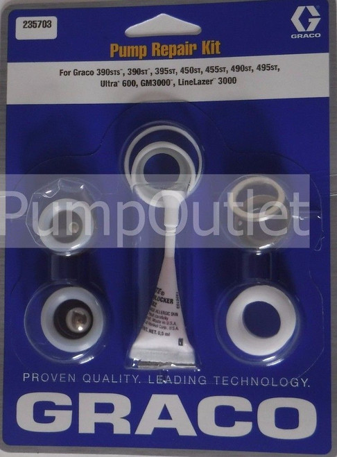 Graco 235703 Packing Kit *OEM* for Ultra 600 GM3000 LineLazer 3000 390STS & More