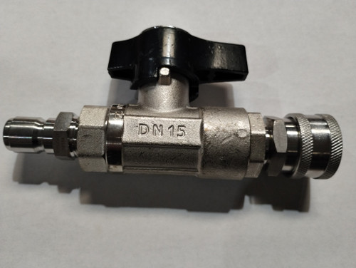 DN15 1/2" Pressure washer ball valve with stainless quick connects