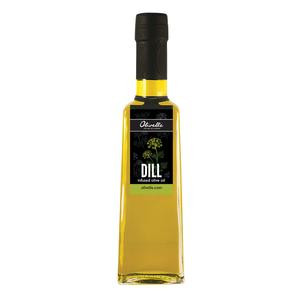 Taste: Lemony and fresh.

Enjoy the fresh, sweet, and lemony flavor of Dill anytime with our Dill Infused Olive Oil. The perfect way to bring summery flavor to any dish. 

How to Enjoy: 

Grilling fish, chicken, or veggies. 
Mixing with vinegar and dressing pasta salad or potato salad.
Mix with Greek yogurt or mayo for a sandwich spread or dip.