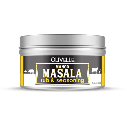 This Mango Masala harmonizes salty, sweet, savory, bitter, and spicy flavors perfectly! A little of this rub will add a welcome warming and comforting effect to any dish! Use this Mango Masala Rub to season meats, veggies, potatoes, lentils, rice, stews, and curries!