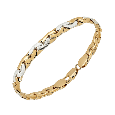 9CT GOLD and White Gold BRACELET