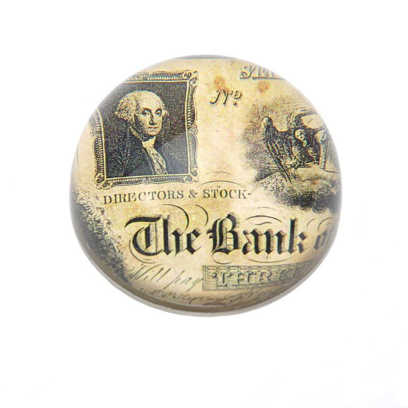 The Bank Crystal Dome Paperweight