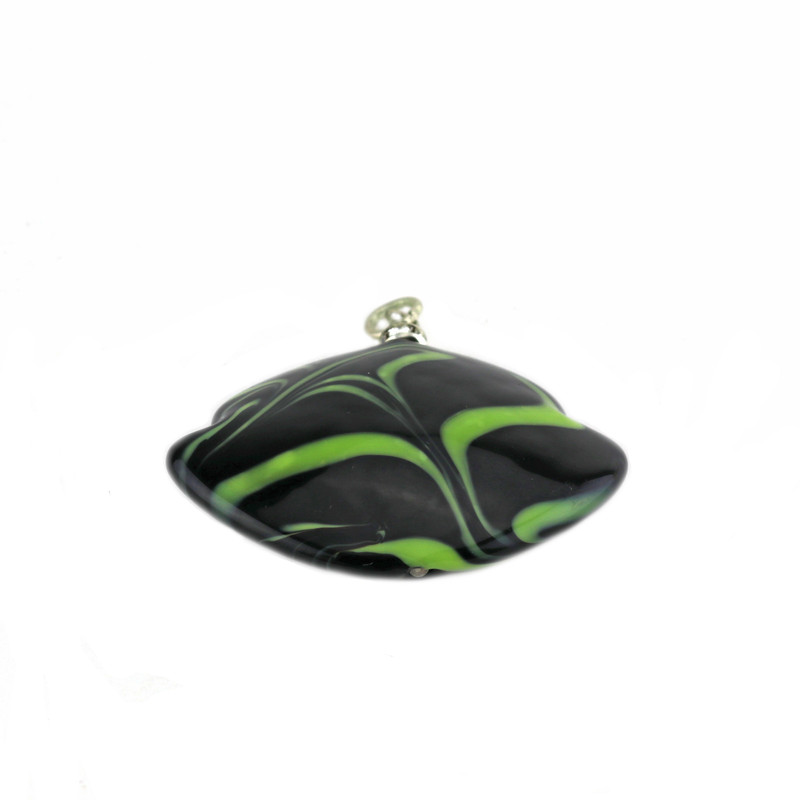 Murano Glass Francesca Pendant Black Green