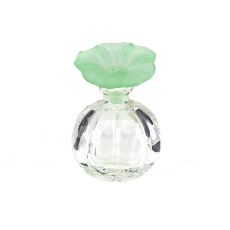 Anemone Crystal Perfume Bottle Clear/Green