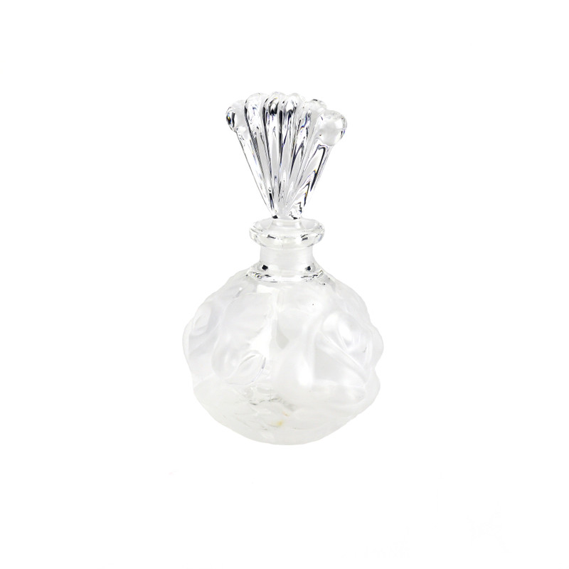 Rose Crystal Perfume Bottle Clear