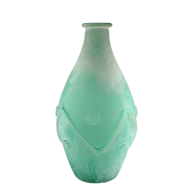Murano Glass Sardinia Scavo Vase Green