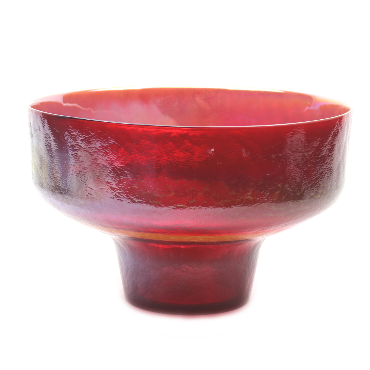 yellow murano glass bowl