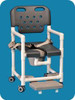 Elite Series Rolling Shower Commode Chair With Footrest and Seat Belt