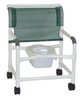 Extra Wide PVC Shower Commode Chair