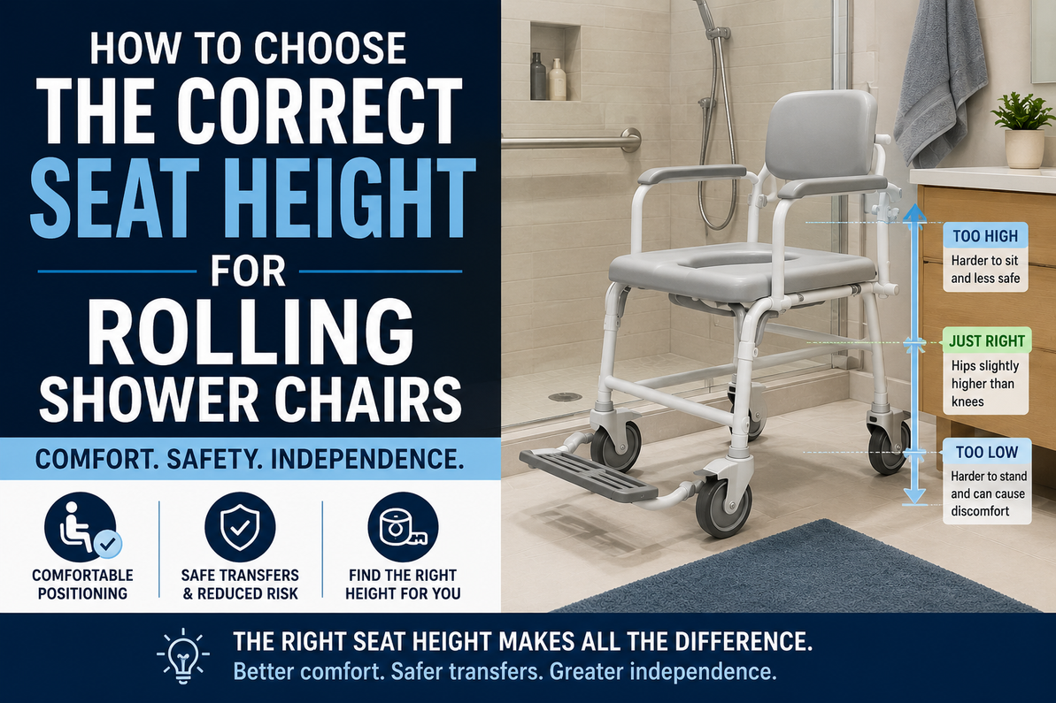 How To Determine Rolling Shower Chair Seat Height