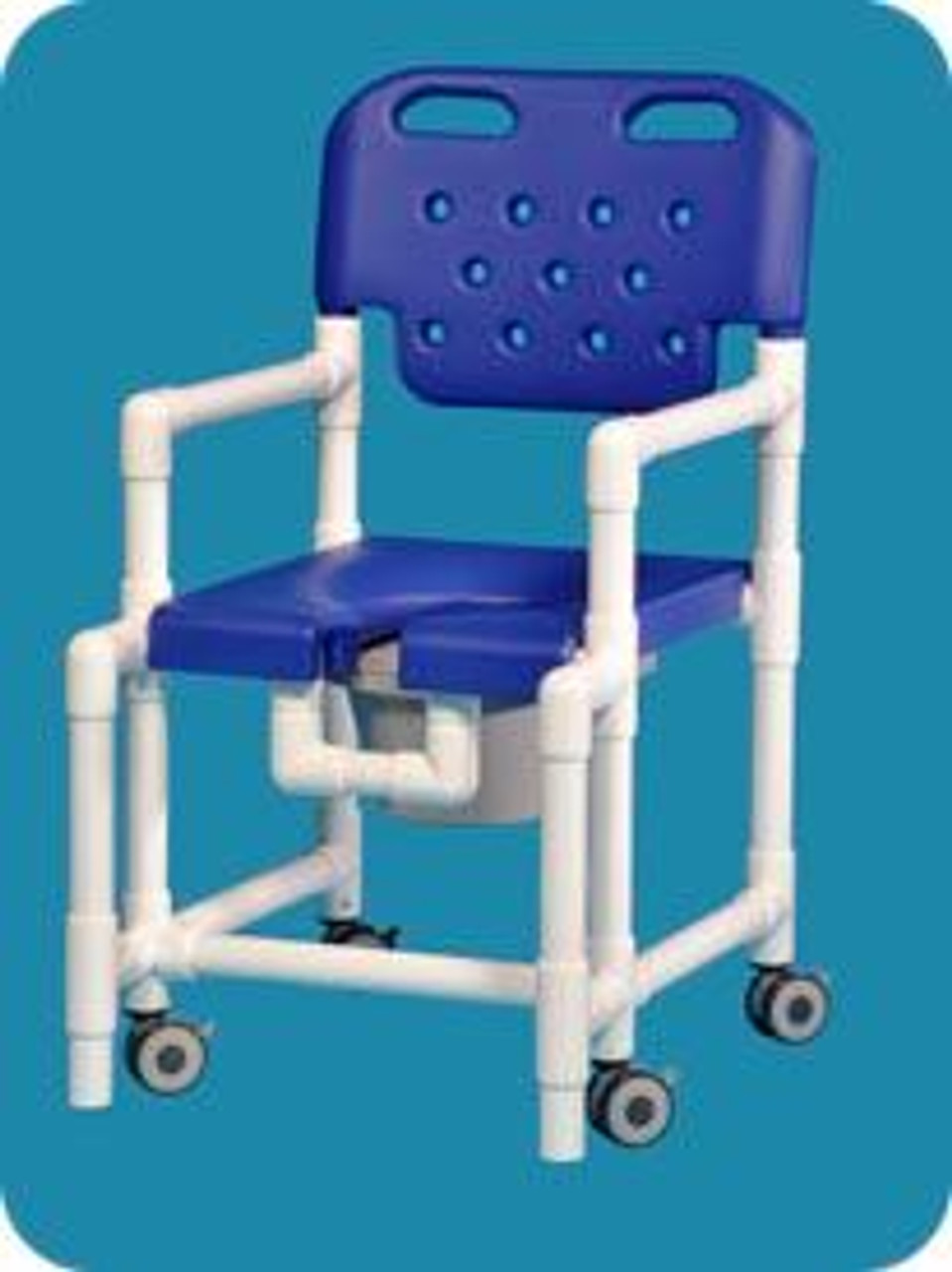 Anti Tip Shower Commode Chair Rolling Shower Chairs