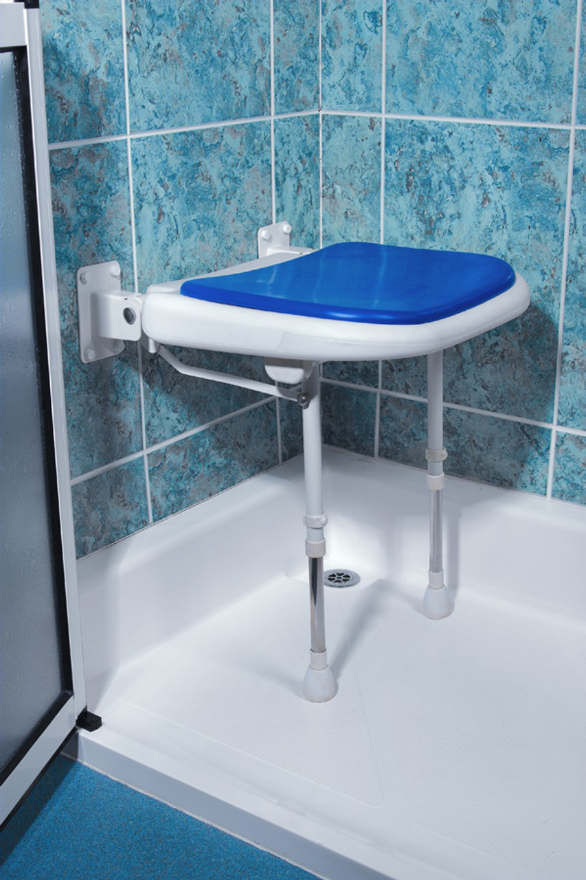 Buy Folding Wall Mounted Shower Seat Padded Cushions