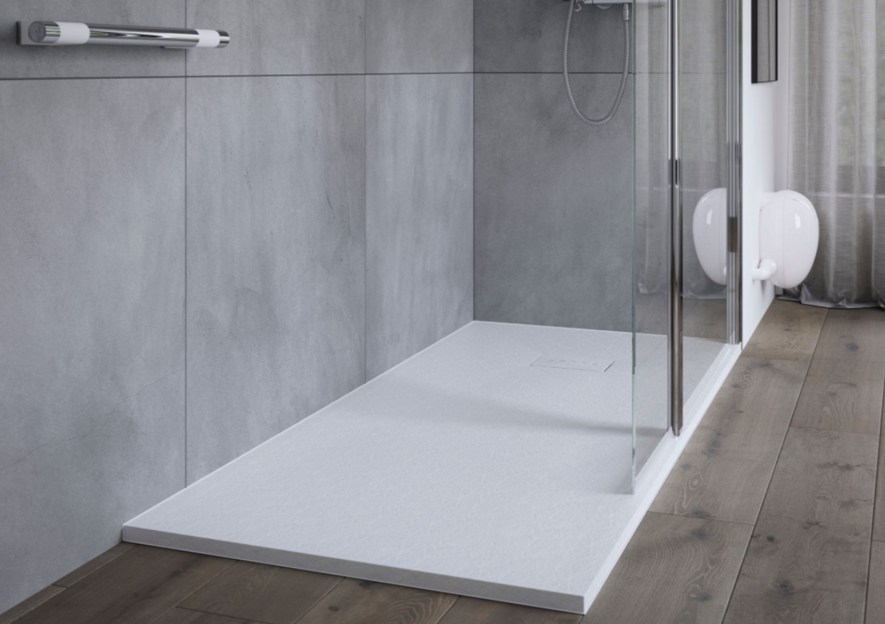 Shower Pans  Low threshold, solid surface shower pans, and shower trays